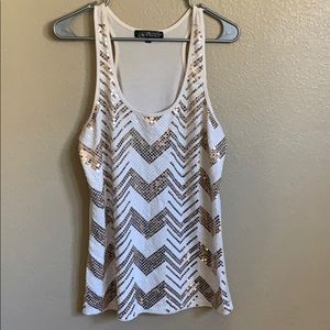 Sequin tank top